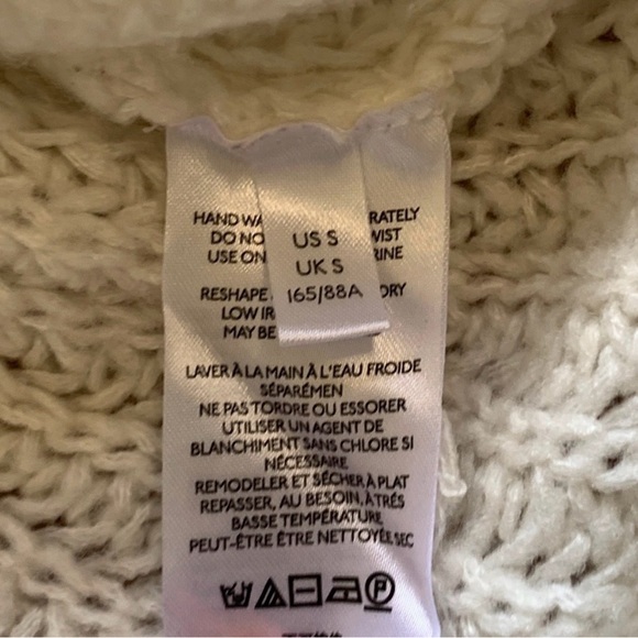 Anthropologie Pilcro Devenne Pointelle Chunky Knit Sweater Size S - Picture 6 of 8